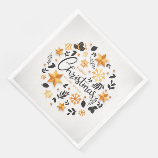 Frohe Weihnachts-Party Serviette (Ecke)