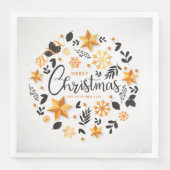 Frohe Weihnachts-Party Serviette (Vorderseite)