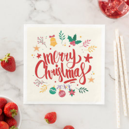 Frohe Weihnachts-Party Serviette