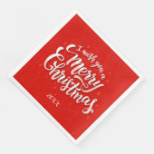 Frohe Weihnachts-Party Serviette (Ecke)