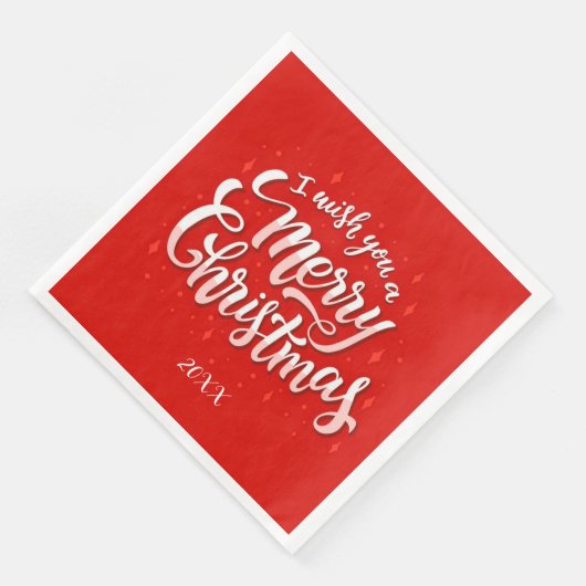 Frohe Weihnachts-Party Serviette (Ecke)