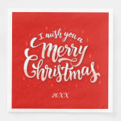 Frohe Weihnachts-Party Serviette (Vorderseite)