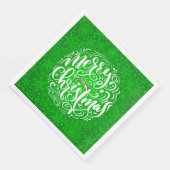 Frohe Weihnachts-Party Serviette (Ecke)