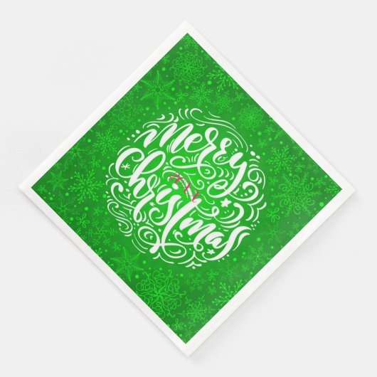 Frohe Weihnachts-Party Serviette (Ecke)