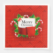 Frohe Weihnachts-Party Serviette (Vorderseite)