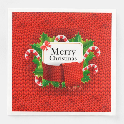 Frohe Weihnachts-Party Serviette (Vorderseite)