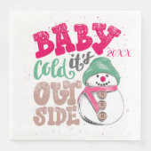 Frohe Weihnachts-Party Serviette (Vorderseite)