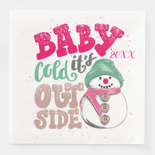 Frohe Weihnachts-Party Serviette (Vorderseite)