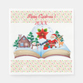 Frohe Weihnachts-Party Serviette (Vorderseite)