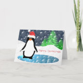 Frohe Weihnachts-Penguin - Feiertagskarte (Vorderseite)