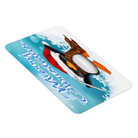 Frohe Weihnachts-Penguin-Flex-Magnete Magnet (Rechte Seite)