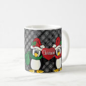 Frohe Weihnachts-Penguin-Freunde Kaffeetasse (VorderseiteRechts)
