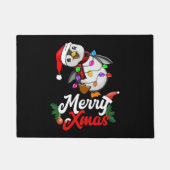 Frohe Weihnachts-Penguin Fußmatte (Vorderseite)