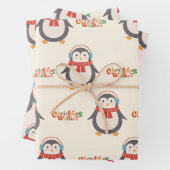 Frohe Weihnachts-Penguin Geschenkpapier Set (Beispiel)