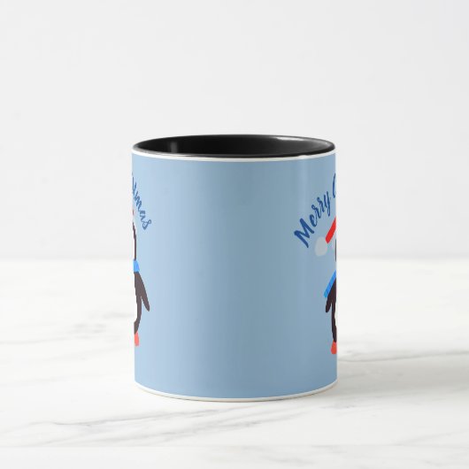 Frohe Weihnachts-Penguin Tasse (Zentrum)