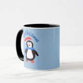 Frohe Weihnachts-Penguin Tasse (Vorderseite Links)