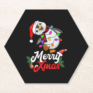 Frohe Weihnachts-Penguin Untersetzer