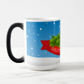 Frohe Weihnachts-Penguin Verwandlungstasse (Links)