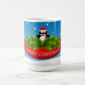Frohe Weihnachts-Penguin Verwandlungstasse (Zentrum)