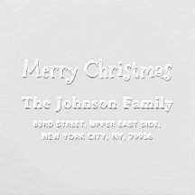 Frohe Weihnachts Personalisiert Name Rücksendeadre