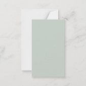 Frohe Weihnachts Personalisierte Note Card | Red B Mitteilungskarte (Rückseite)