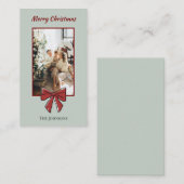 Frohe Weihnachts Personalisierte Note Card | Red B Mitteilungskarte (Vorne/Hinten)