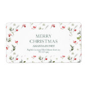 Frohe Weihnachts-Personalisierte Versandmarke (Vorne)