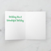 Frohe Weihnachts-Pferdedesign-Grußkarte Karte (Innenseite)