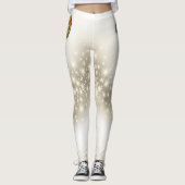 Frohe Weihnachts-Pickleball 1A Optionen Leggings (Vorderseite)