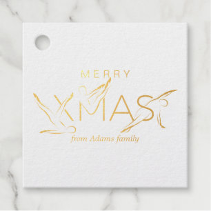 Frohe Weihnachts-Pilates-Lehrer Gift Tags