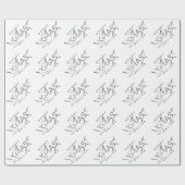 Frohe Weihnachts-Pilates-Lehrer Wrapping Paper Geschenkpapier (Flach)