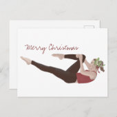 Frohe Weihnachts Pilates Postcard Postkarte (Vorne/Hinten)