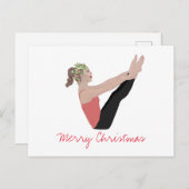 Frohe Weihnachts Pilates Postcard Postkarte (Vorne/Hinten)