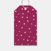 Frohe Weihnachts-Pine-Blätter & Berries Geschenkanhänger (Rückseite)