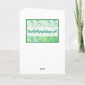 Frohe Weihnachts Pine Needles und Hot Cocoa Karte (Rückseite)