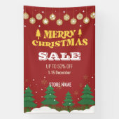Frohe Weihnachts-Pine-Tree-Store-Verkaufs-Anzeigen Banner (Vertikal)
