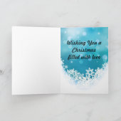 Frohe Weihnachts-Pinguin-Grußkarte Feiertagskarte (Innenseite)