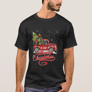 Frohe Weihnachts Pit Bull Dog Santa Reindeer Red T T-Shirt
