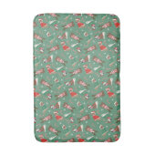 Frohe Weihnachts Pit Bull Hunde Badematte (Vorderseite Vertikal)