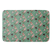 Frohe Weihnachts Pit Bull Hunde Badematte (Vorderseite)