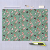 Frohe Weihnachts Pit Bull Hunde Seidenpapier (Handwerk)