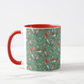 Frohe Weihnachts Pit Bull Hunde Tasse (Links)