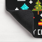 Frohe Weihnachts-Pixel-Cartoon Mousepad (Ecke)