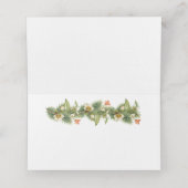 Frohe Weihnachts-Platzkarte Platzkarte (Innenseite Aufgefaltet)