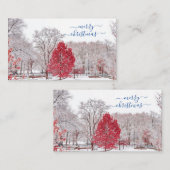 Frohe Weihnachts-Platzkarten Platzkarte (Vorne/Hinten)