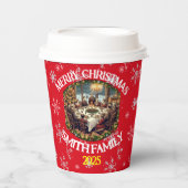 Frohe Weihnachts-Png-Publikationsdesign Pappbecher (Vorderseite)