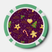 Frohe Weihnachts-Poker-Chips Pokerchips (Rückseite)