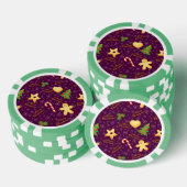 Frohe Weihnachts-Poker-Chips Pokerchips (Stapel)