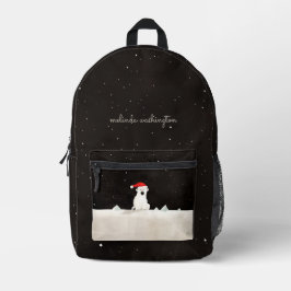 Frohe Weihnachts-Polar-Bär! Bedruckter Rucksack