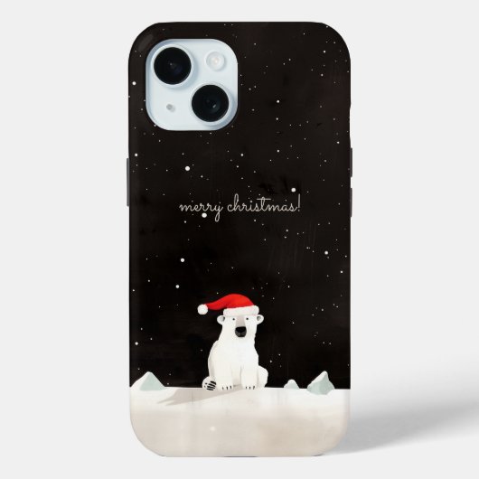 Frohe Weihnachts-Polar-Bär! Case-Mate iPhone Hülle (Rückseite)